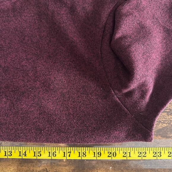 Victoria Secret Fleece Hoodie Large Maroon Full Zip Sweatshirt Loungewear EUC - Picture 3 of 7